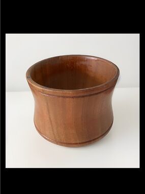 Vintage Eye Wood Turned Wood Bangle Bracelet